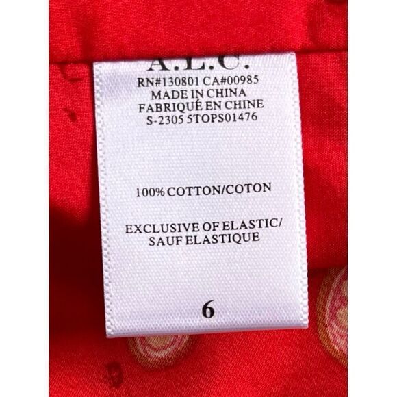 NWT A.L.C. Arit Floral Cotton Sweetheart Crop Top in Calla Multi, Size 6 - Picture 16 of 16